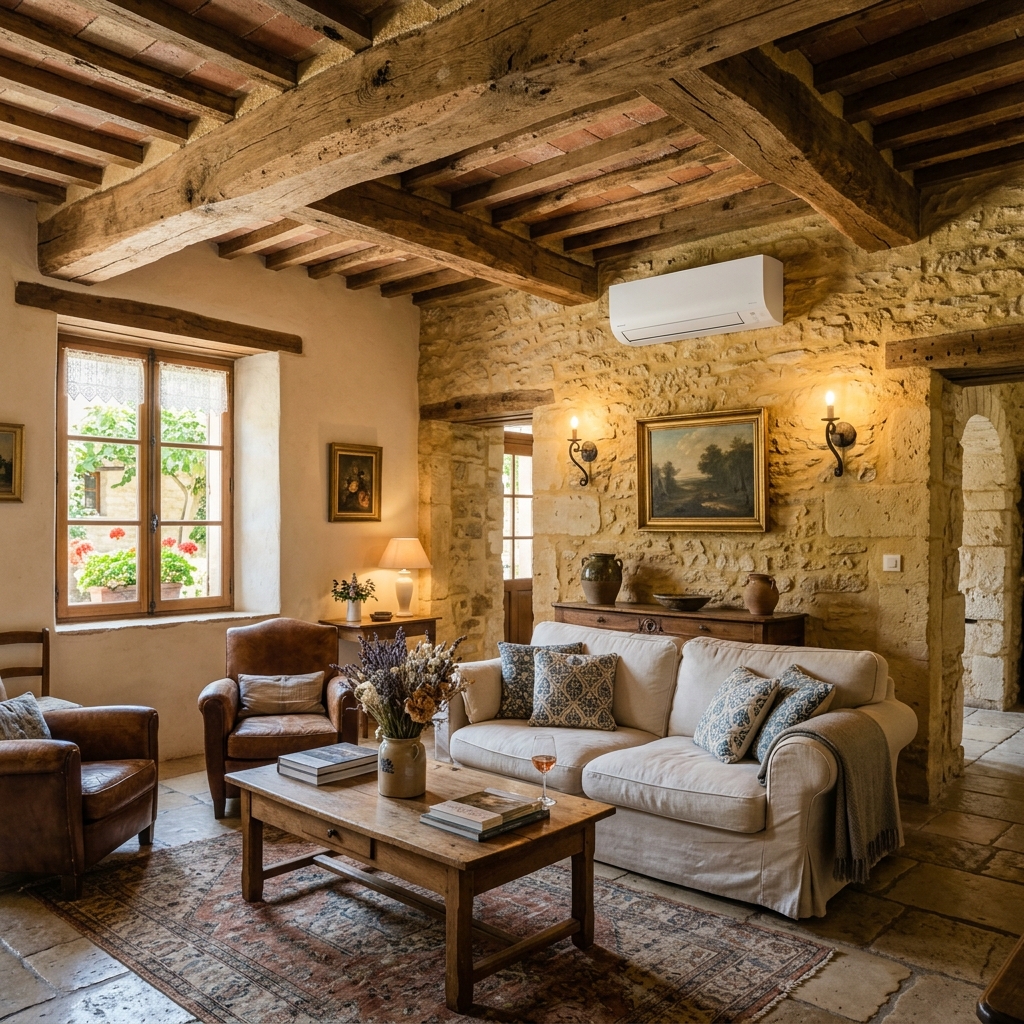 Climatiser une maison en pierre gardoise : solutions pour murs épais et chaleur accumulée