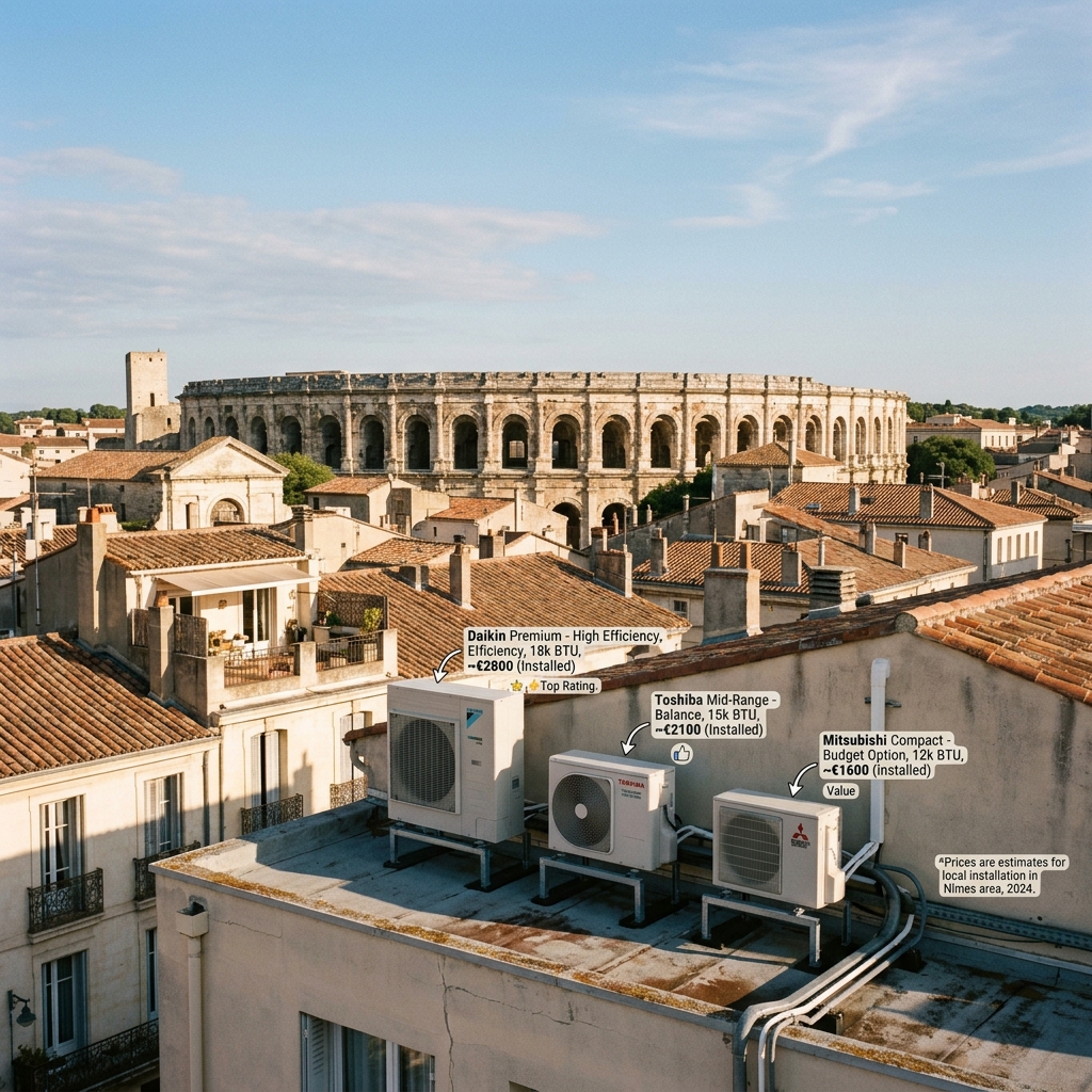 Prix climatisation dans le Gard 2026 : Nîmes, Alès, Bagnols — guide complet petit budget